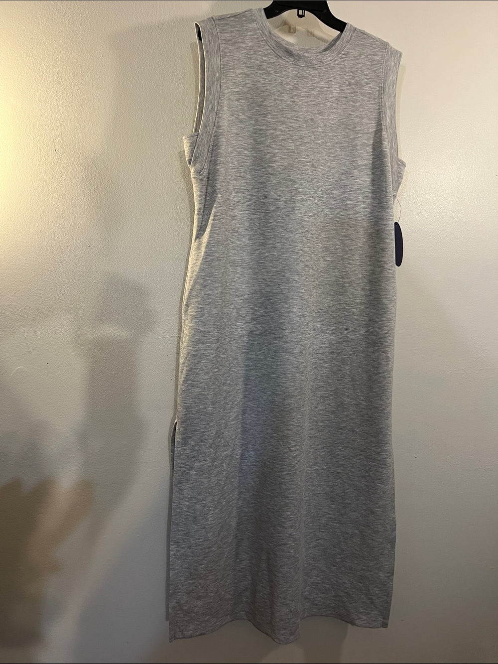 Sleeveless Heather Gray Midi Dress - Classic Comfort